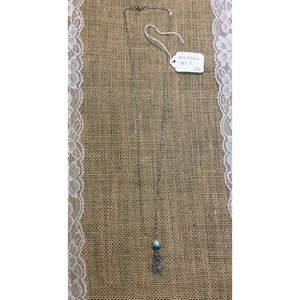 Metal tassel necklace